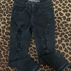 American Eagle Super Distressed Jeans